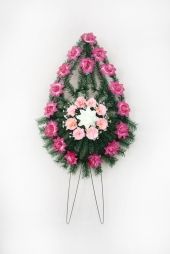 Вінок зі штучних квітів - Фото 11