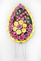 Вінок зі штучних квітів - Фото 2