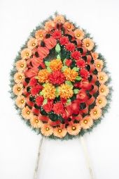 Вінок зі штучних квітів - Фото 6