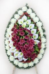 Вінок зі штучних квітів - Фото 8